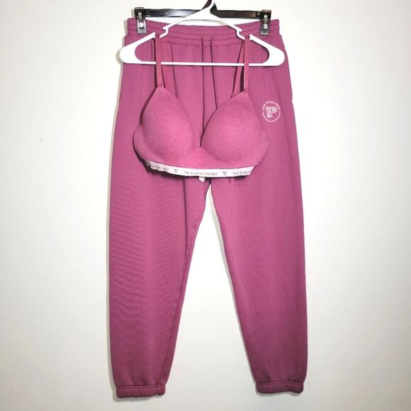 Victoria's Secret Wireless Bra & Sweatpants Set Medium 38C - Picture 1 of 16
